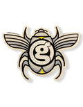 Girl Skateboards Sticker Beetle Bum Silver 5.5" x 4"