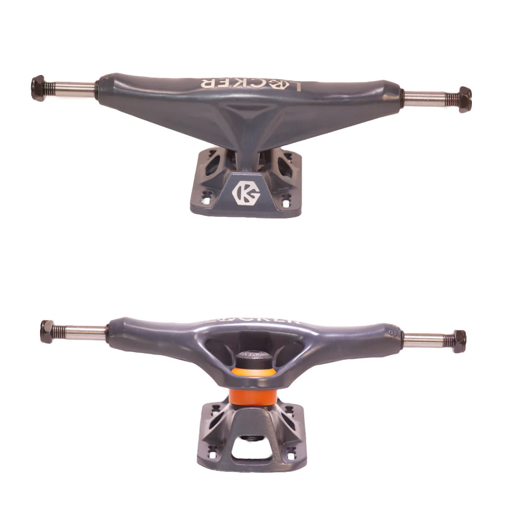 Grind King Skateboard Trucks Locker 2 8.25" Axle Battleship Grey (Pair)