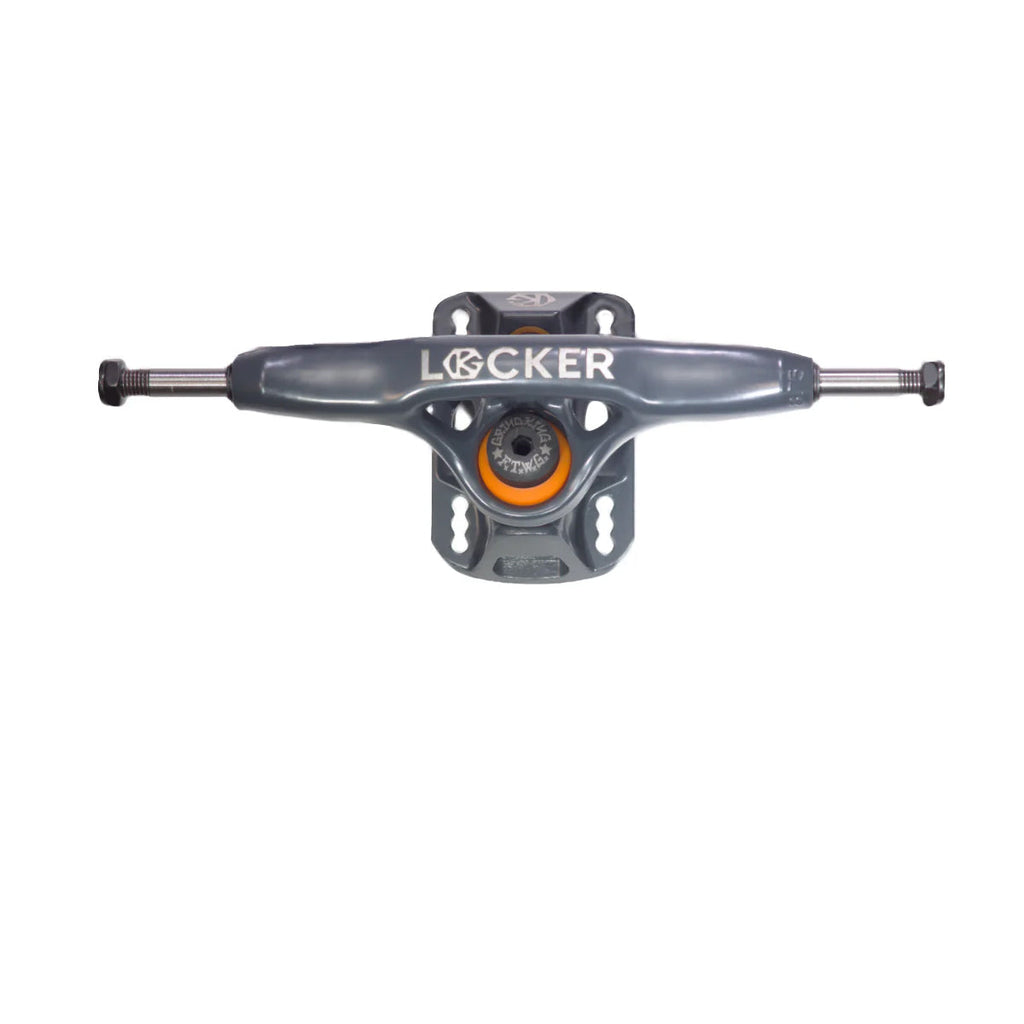 Grind King Skateboard Trucks Locker 2 8.25" Axle Battleship Grey (Pair)