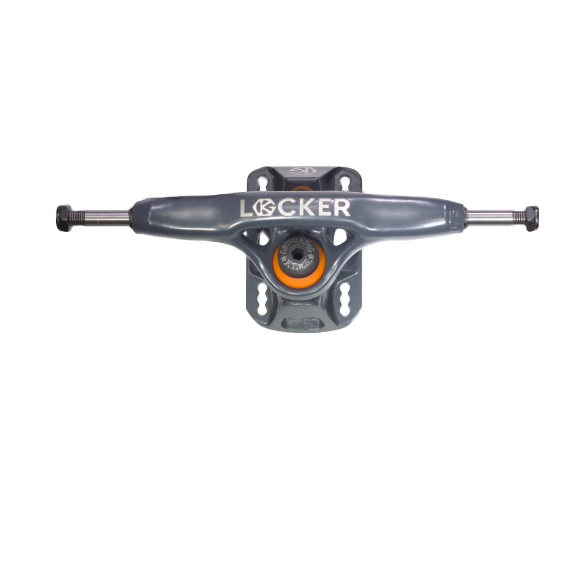 Grind King Skateboard Trucks Locker 2 8.5" Axle Battleship Grey (Pair)