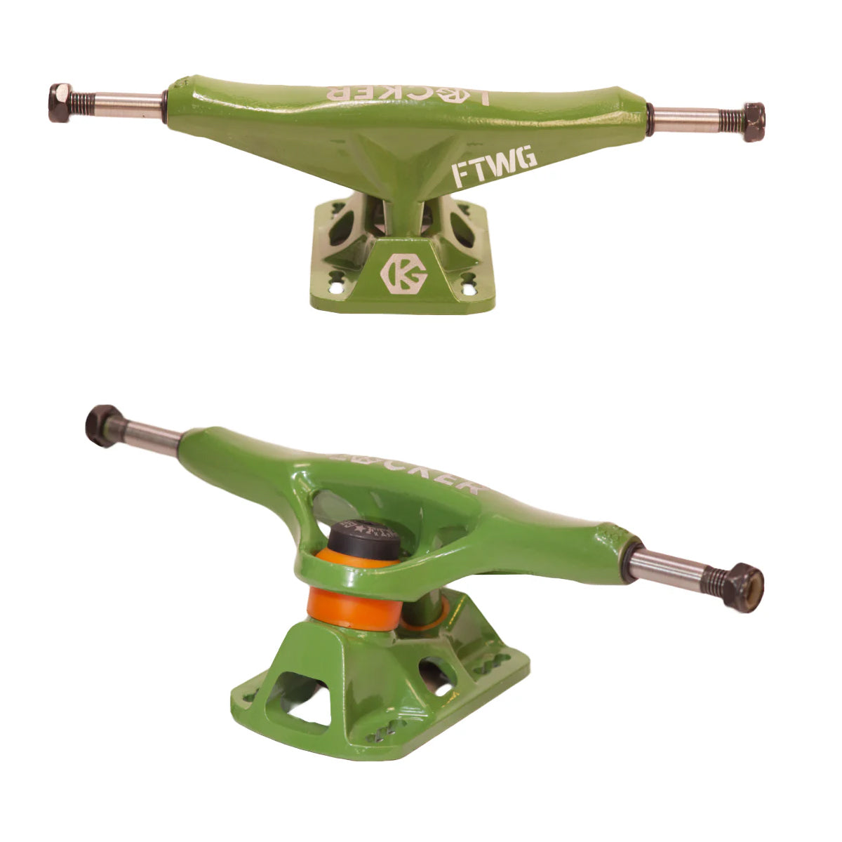 Grind King Skateboard Trucks Locker 2 9.25" Axle Army (Pair)