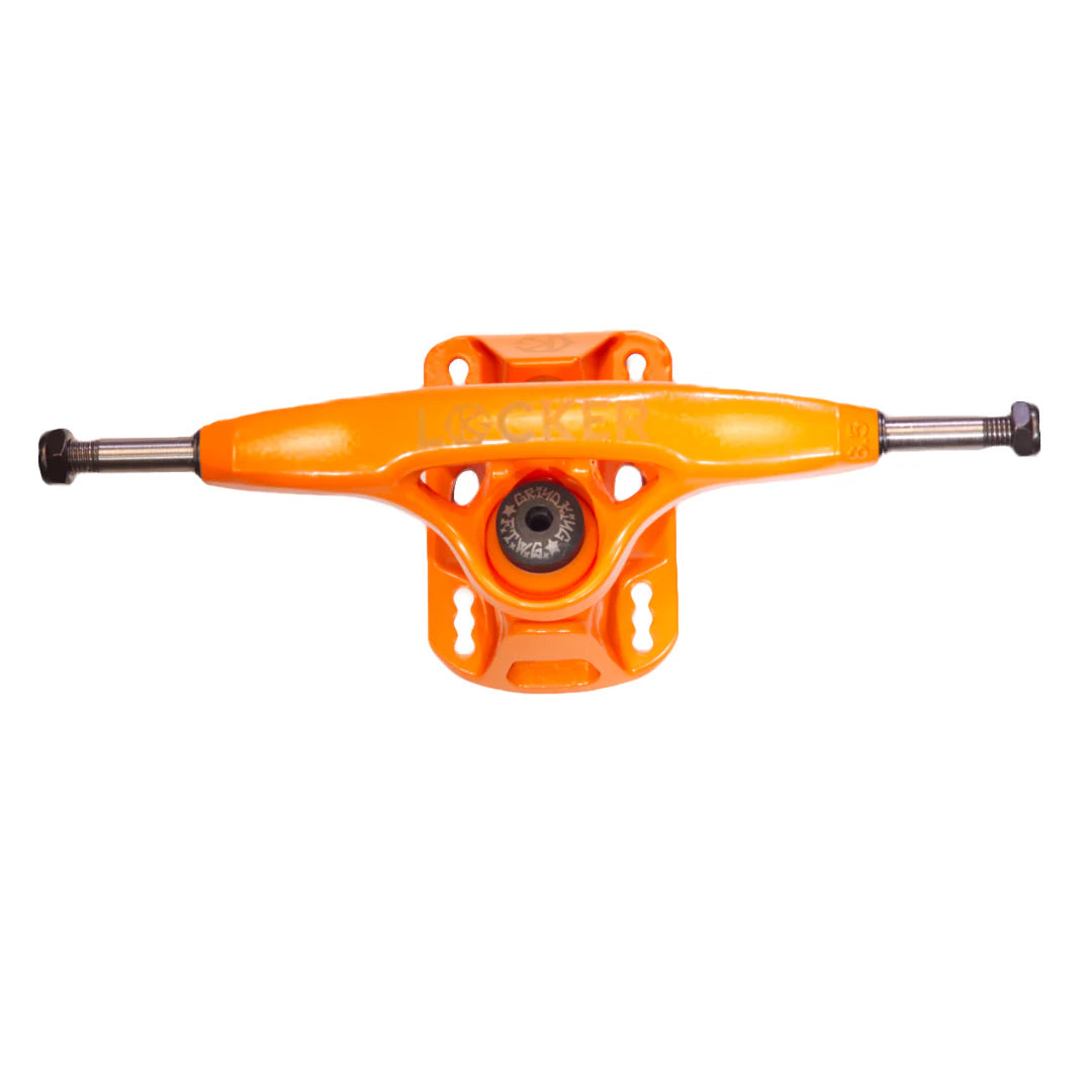Grind King Skateboard Trucks Locker 2 8.0" Axle Orange (Pair)