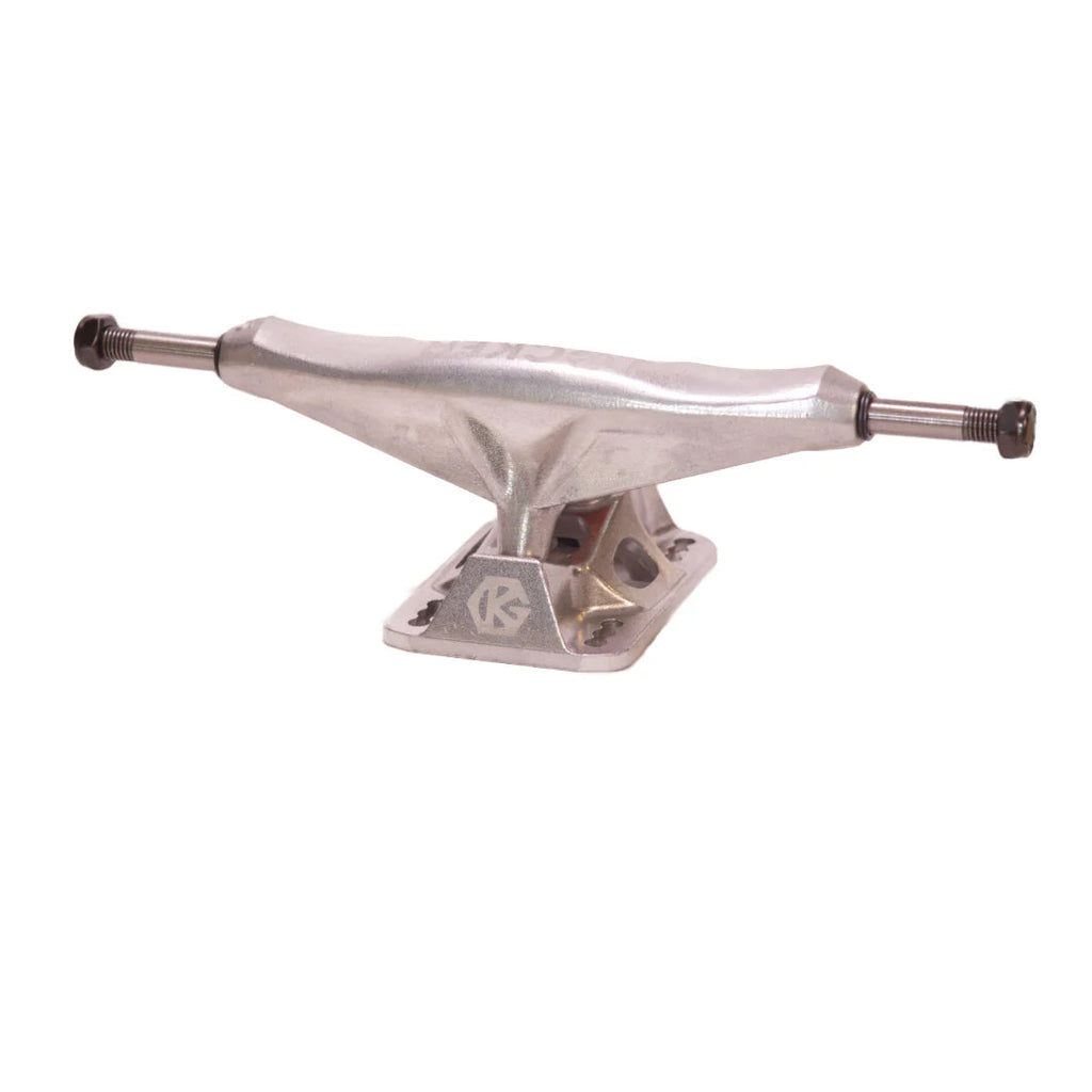 Grind King Skateboard Trucks Locker 2 9.5" Axle Silver (Pair)