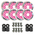 Labeda Grit Evo Outdoor Roller Hockey Wheels - 8-Pack with Evo Spacers and Hybrid Ceramic Bearings
