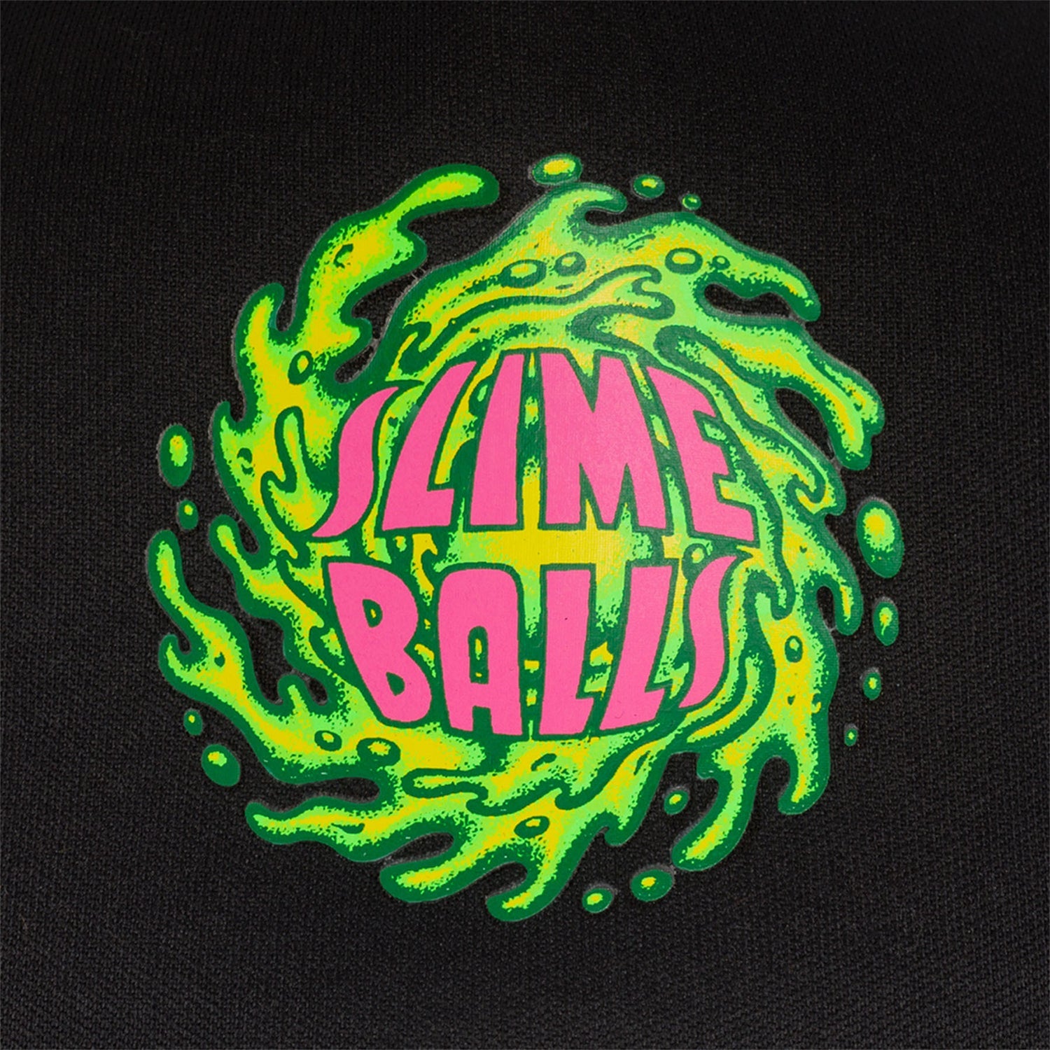 Slime Balls Wheels Hat Logo Mesh Trucker Black/Black