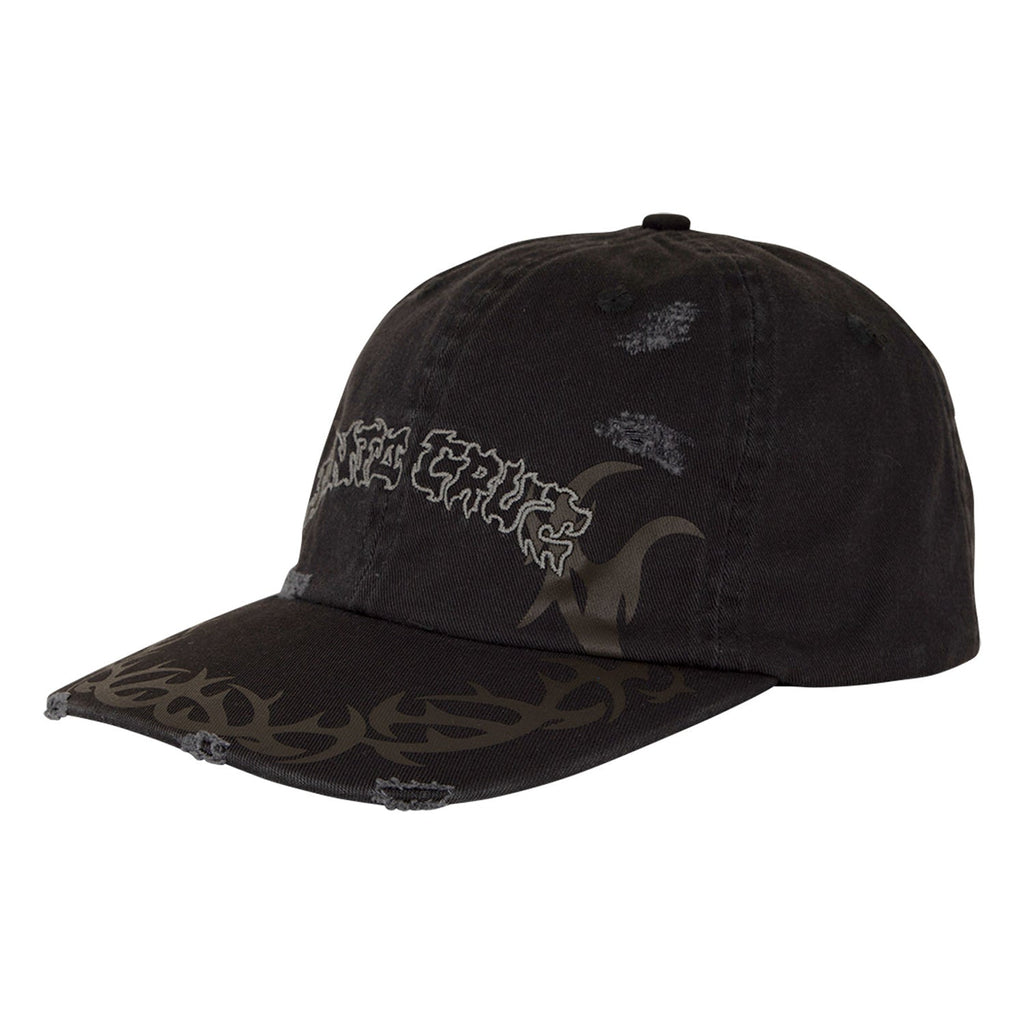 Santa Cruz Skateboards Hat Razor Arch Strip Snapback Shadow