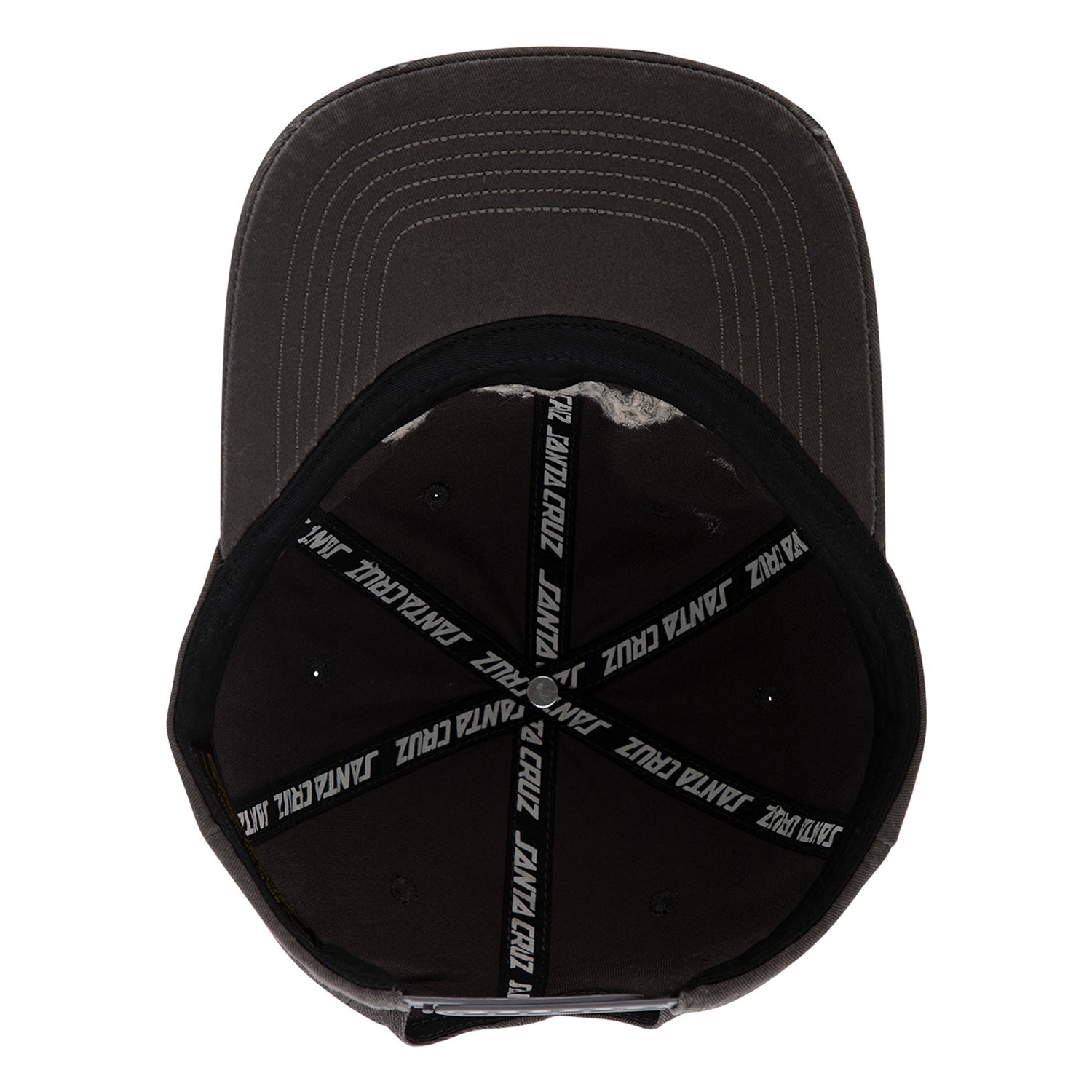 Santa Cruz Skateboards Hat Razor Arch Strip Snapback Shadow