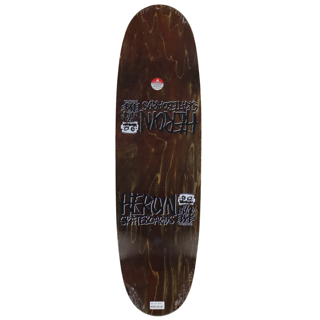 Heroin Skateboard Deck Merged Egg Symmetrical (Assorted) Assorted 8.88" x 31.9"