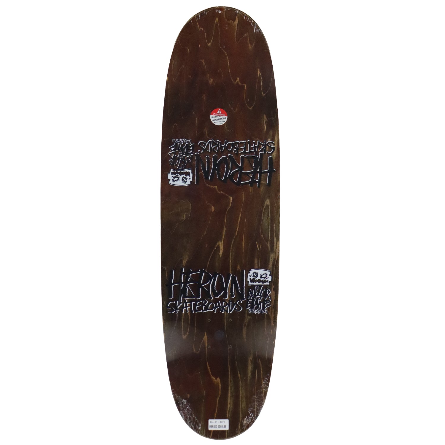 Heroin Skateboard Deck Merged Egg Symmetrical (Assorted) Assorted 8.88" x 31.9"