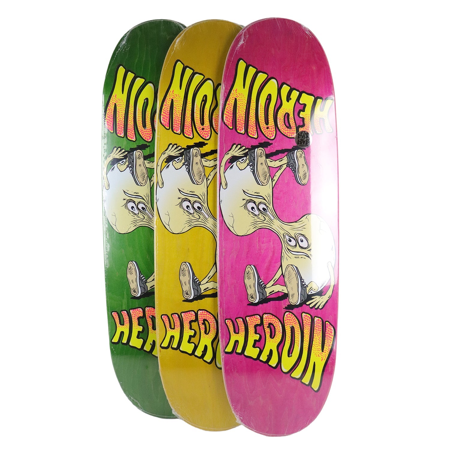 Heroin Skateboard Complete Merged Egg Symmetrical (Assorted) Assorted 8.88" x 31.9"