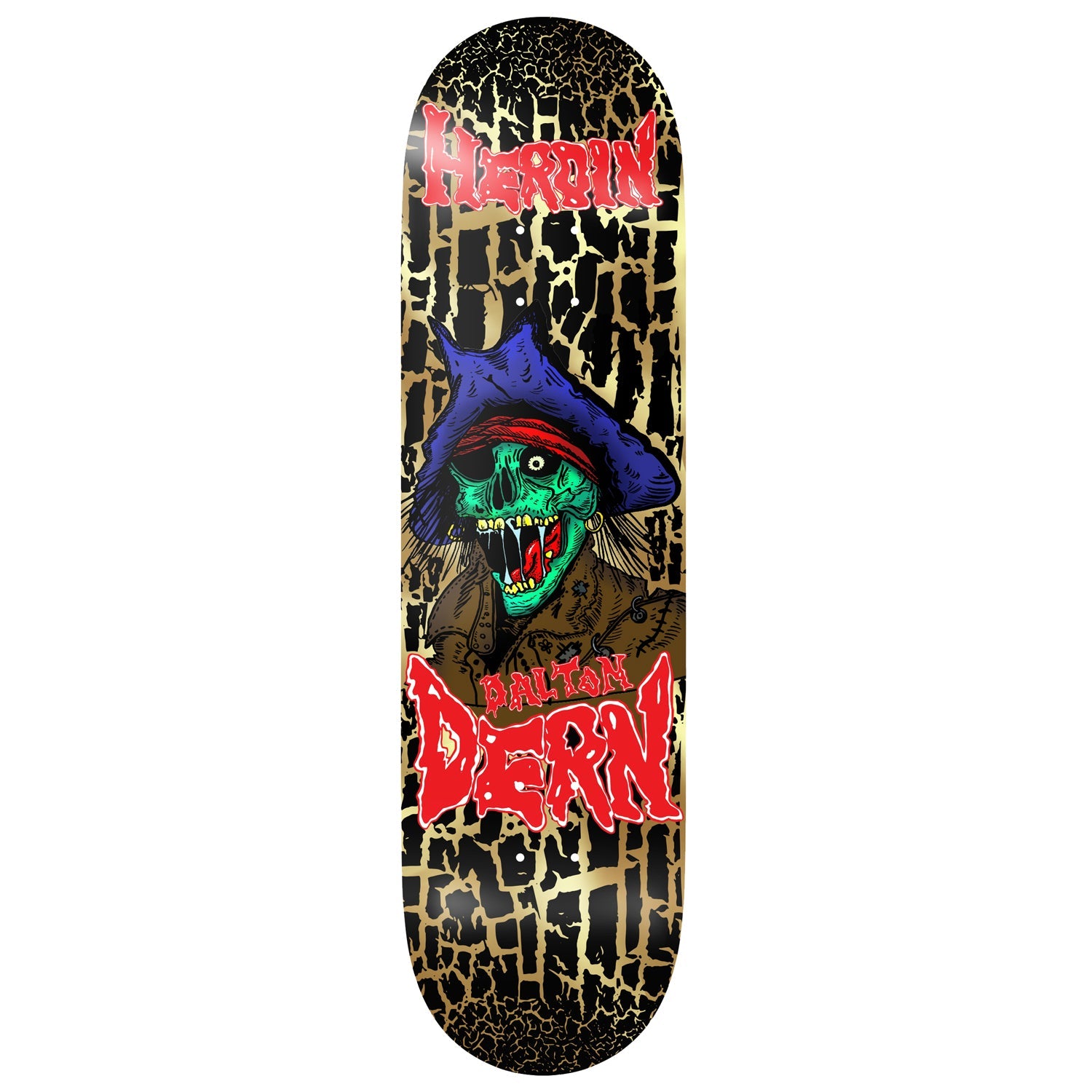 Heroin Premium Complete Skateboard Dern KO2 Pirate 8.75" Ft. Independent/Spitfire/Quantum