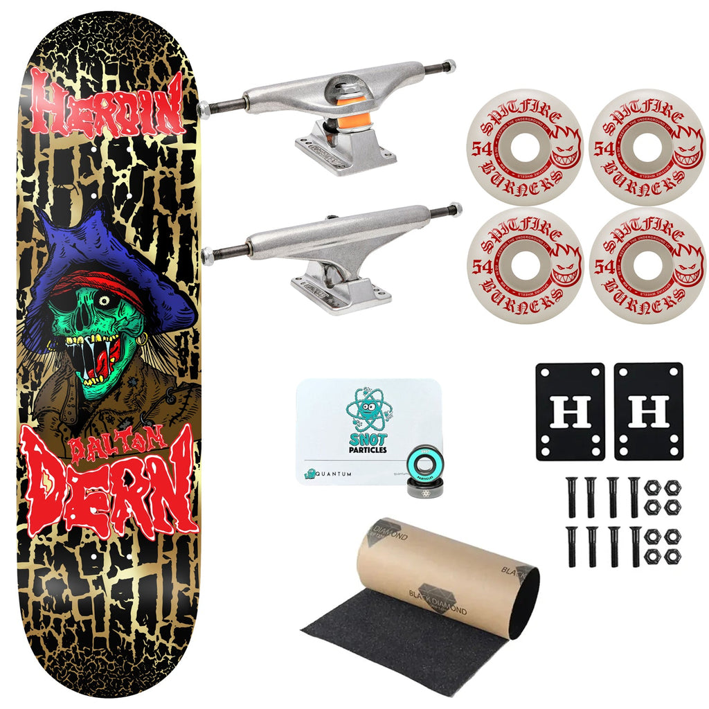 Heroin Premium Complete Skateboard Dern KO2 Pirate 8.75" Ft. Independent/Spitfire/Quantum