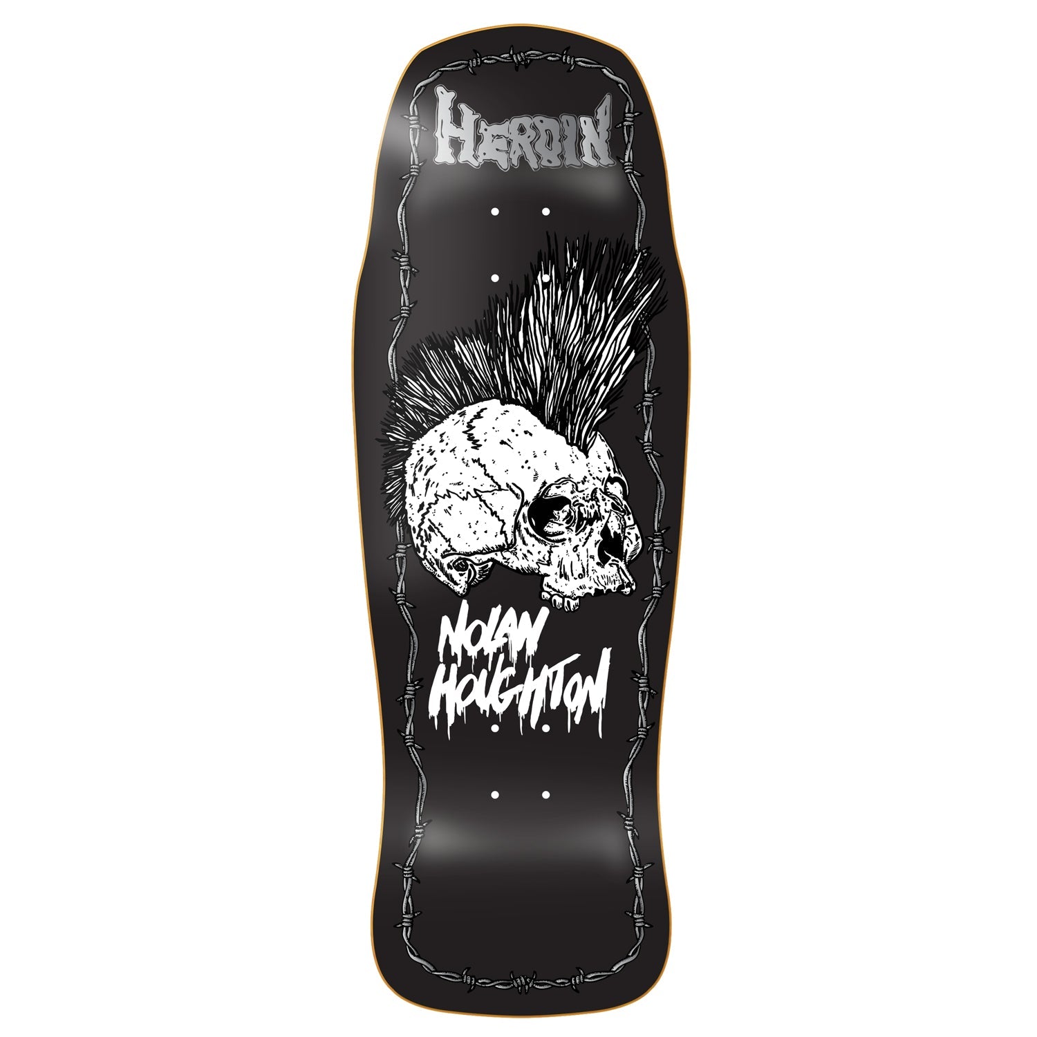 Heroin Premium Complete Skateboard Nolan KO2 Skull 10.25" Ft. Ace/Spitfire/Quantum
