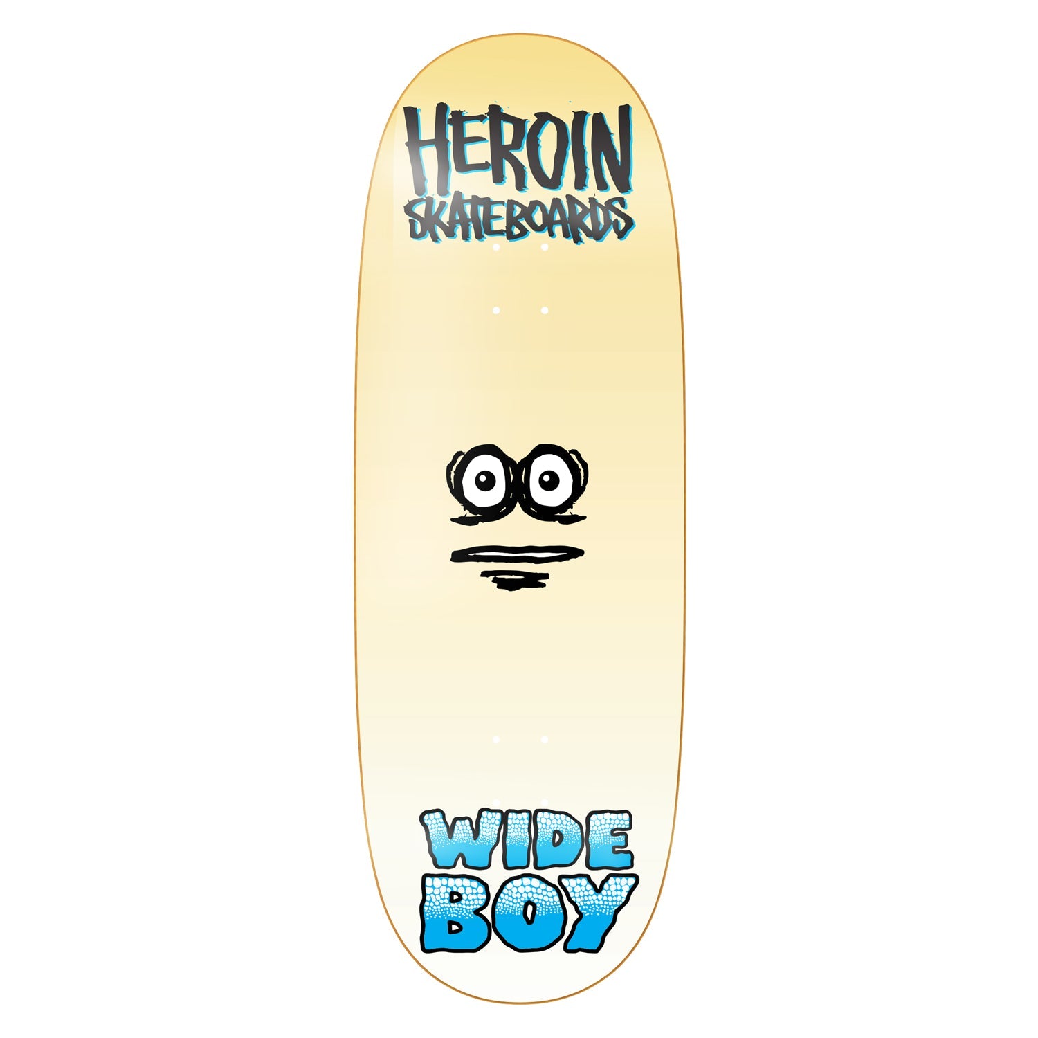 Heroin Skateboard Complete Wide Boy Face 10.75" x 32.6"