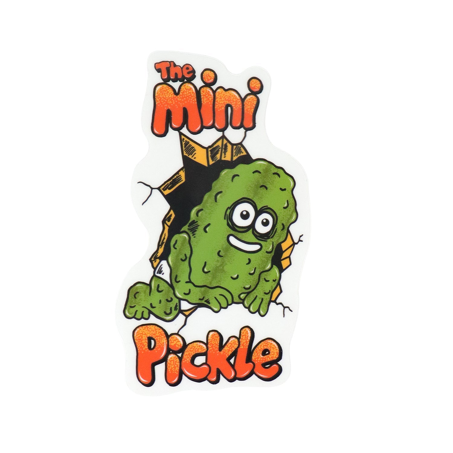 Heroin Skateboard Sticker The Mini Pickle Green 3.25" x 5.5"