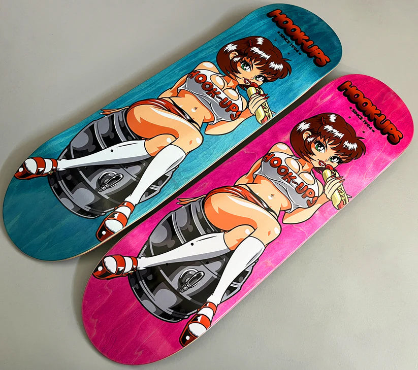 Hook Ups Skateboard Deck Hoot-Ups 2 (Assorted) 8.5" x 32.25"