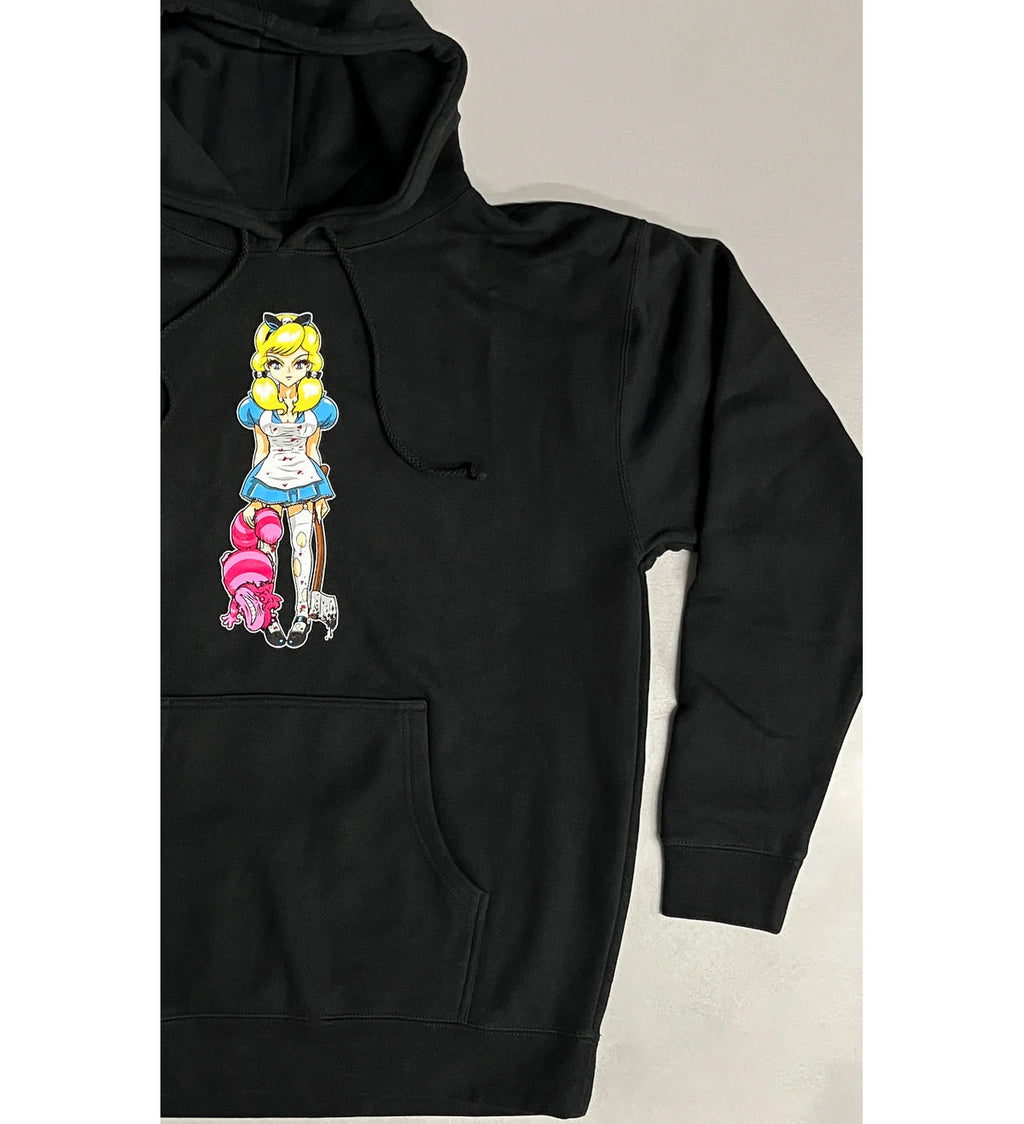 Hook Ups Skateboards Hoody Evil Alice Black