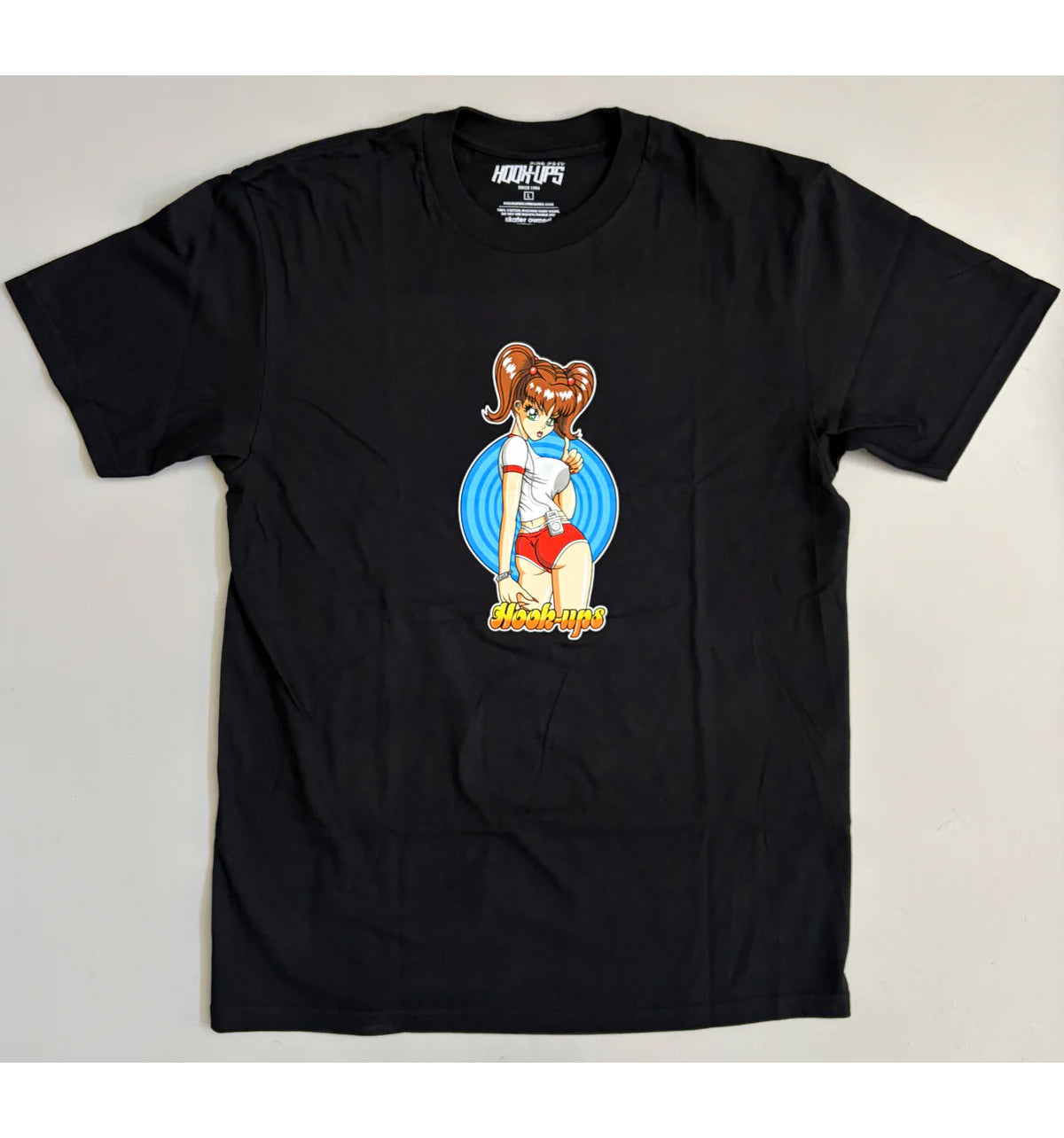 Hook Ups Skateboards Shirt Hitchiking Sakura Black
