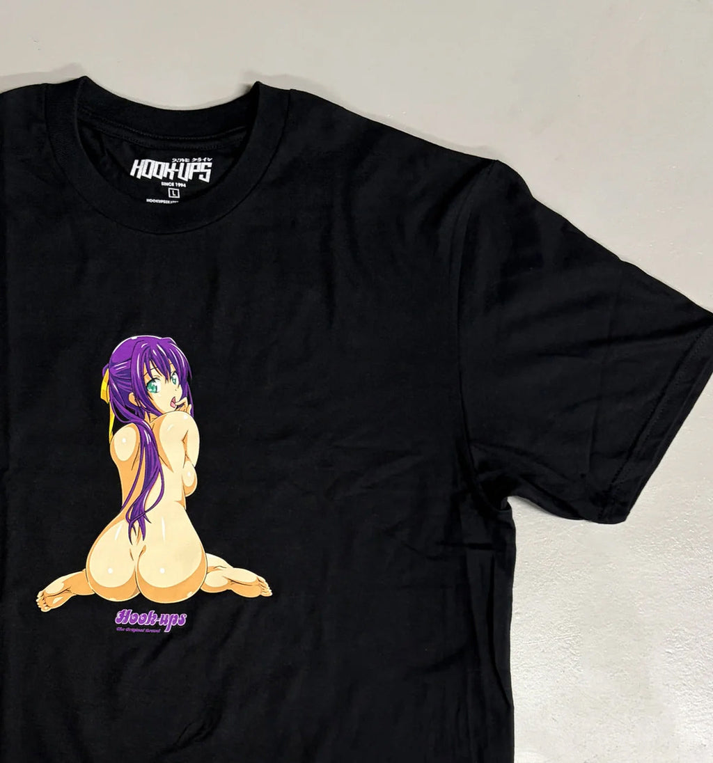Hook Ups Skateboards Shirt Misaki Black