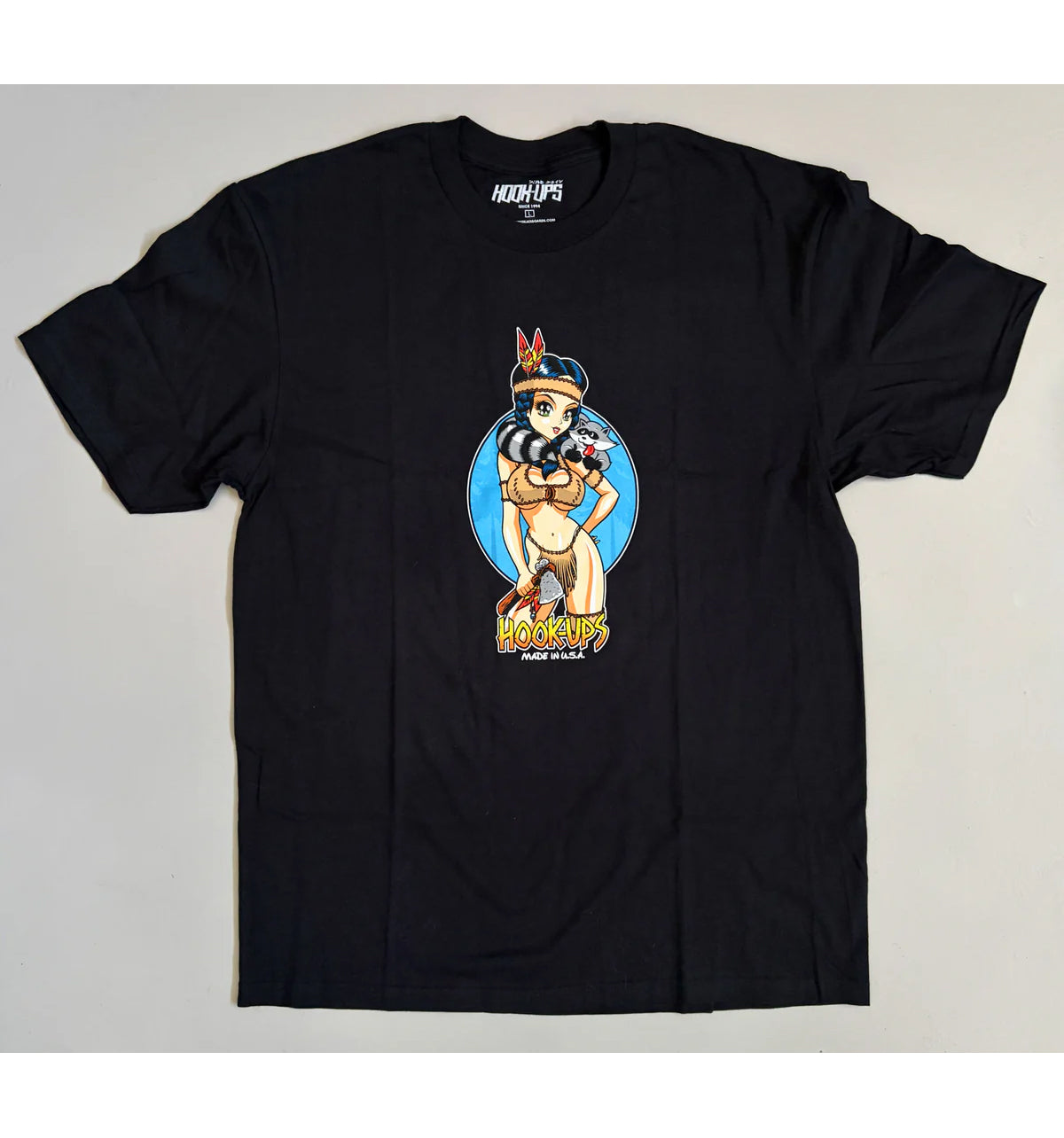 Hook Ups Skateboards Shirt Pocahook-ups Black