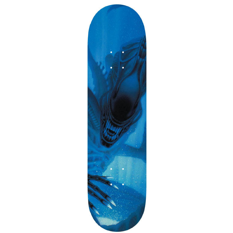 Huf X Aliens Skateboard Deck Xenomorph Glow in the Dark 8.25"