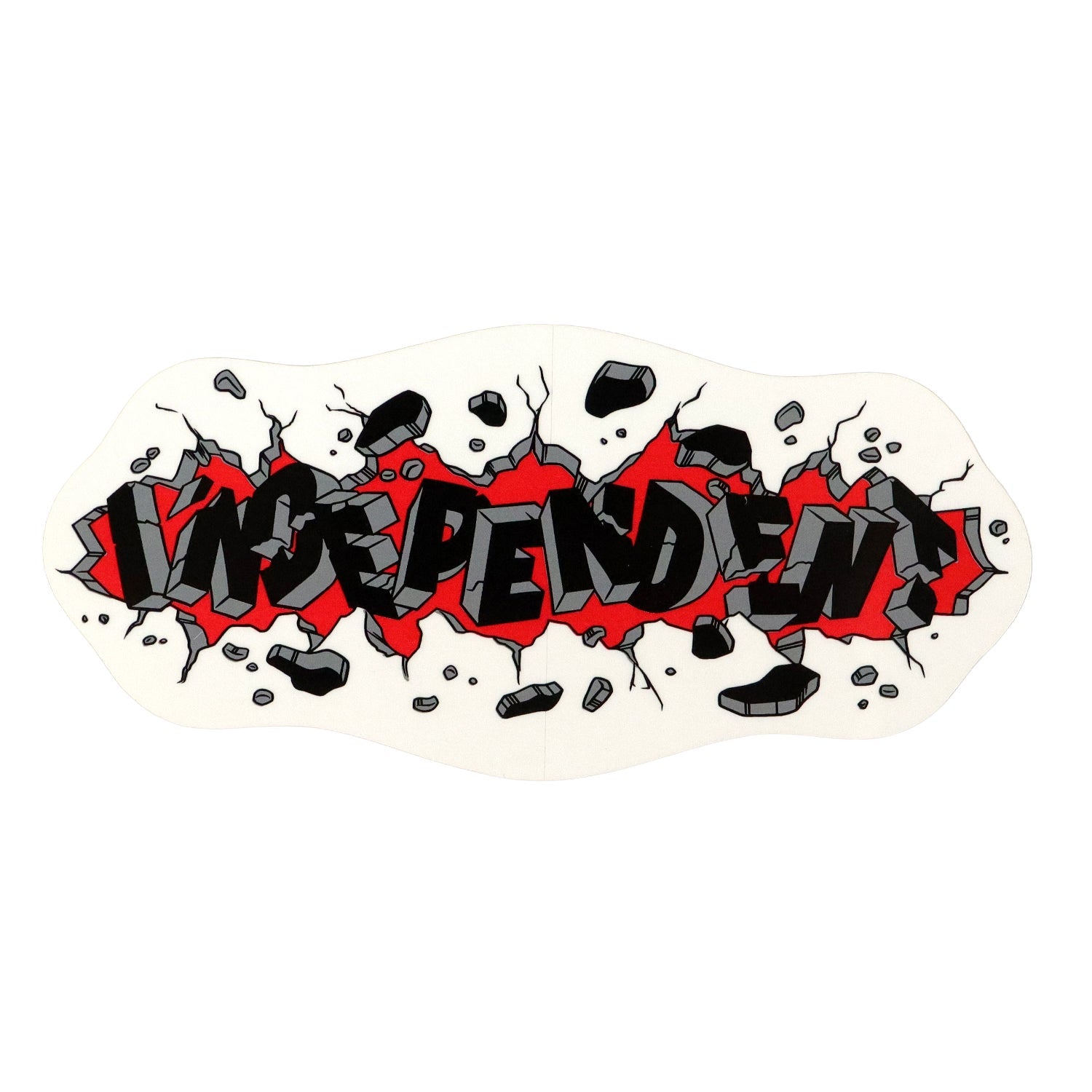Independent Trucks Skateboard Sticker Outbreak Black/Red 6" x 2.75"