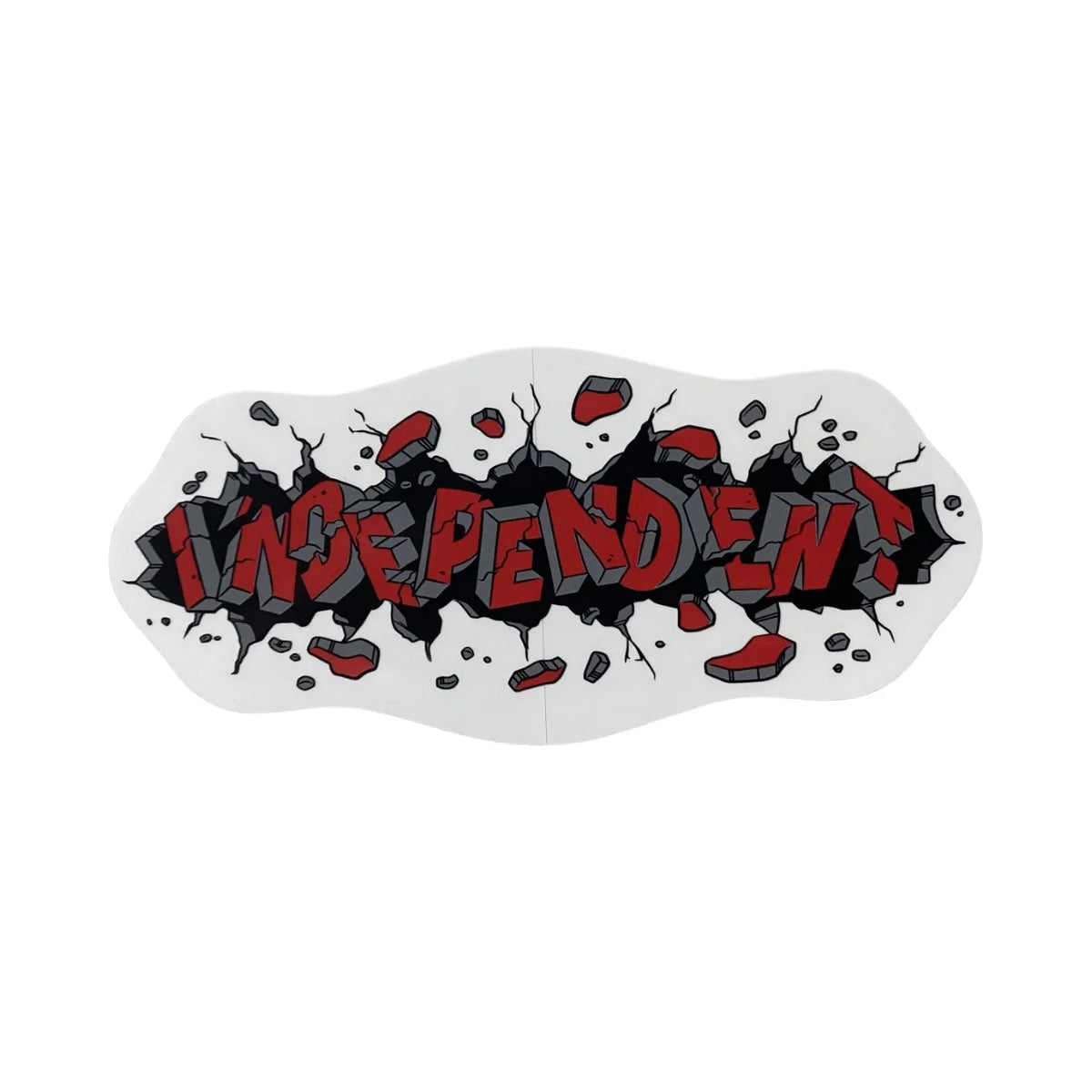 Independent Trucks Skateboard Sticker Outbreak Red/Black 6" x 2.75"