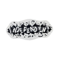 Independent Trucks Skateboard Sticker Outbreak White/Black 6" x 2.75"