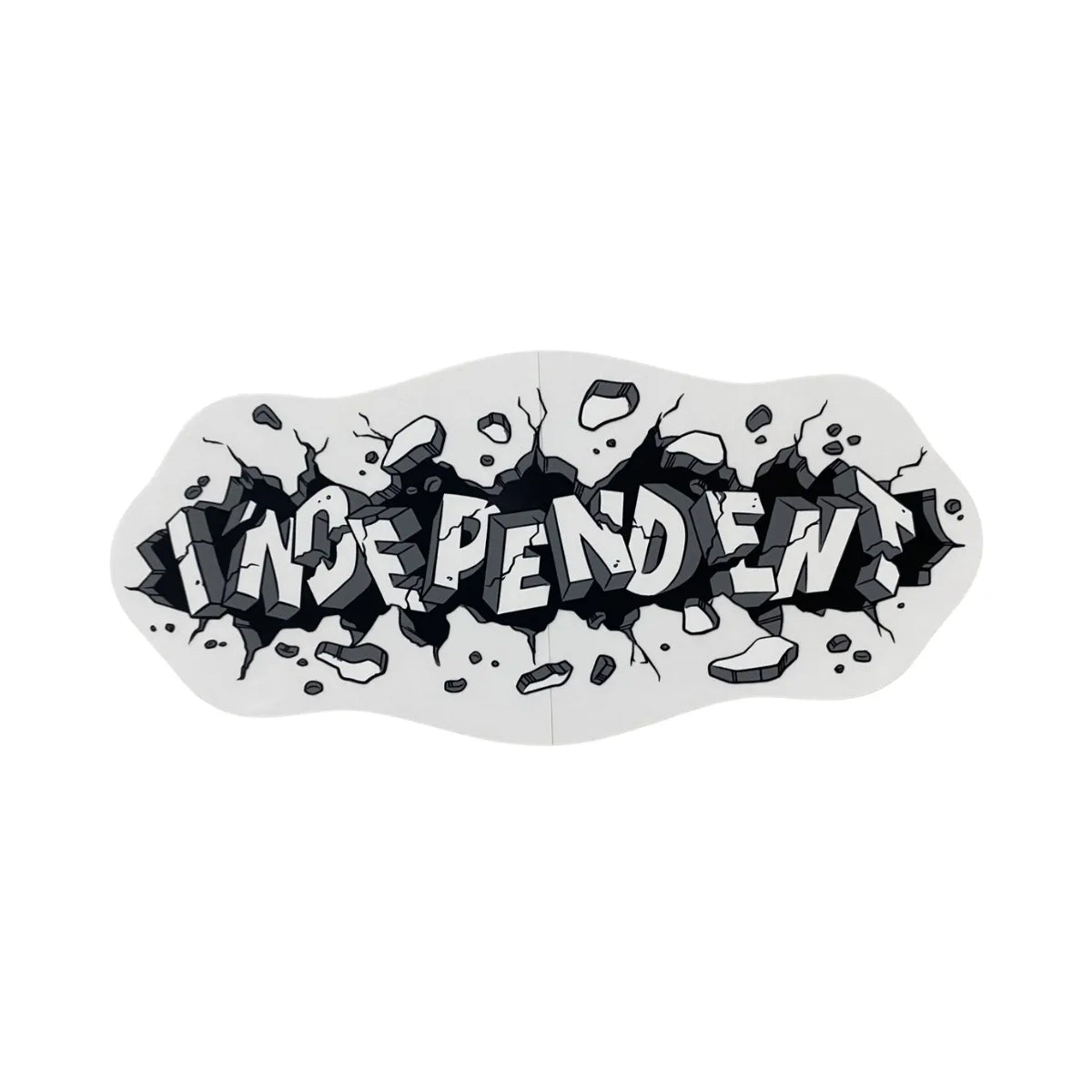 Independent Trucks Skateboard Sticker Outbreak White/Black 6" x 2.75"
