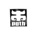 Ipath Shoes Sticker Brand Logo Icon Square Black 4.5" x 4.75"