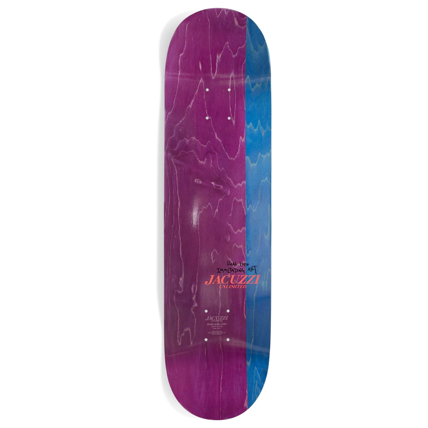 Jacuzzi Skateboard Complete Work Horse Light Blue 8.375" x 31.6"
