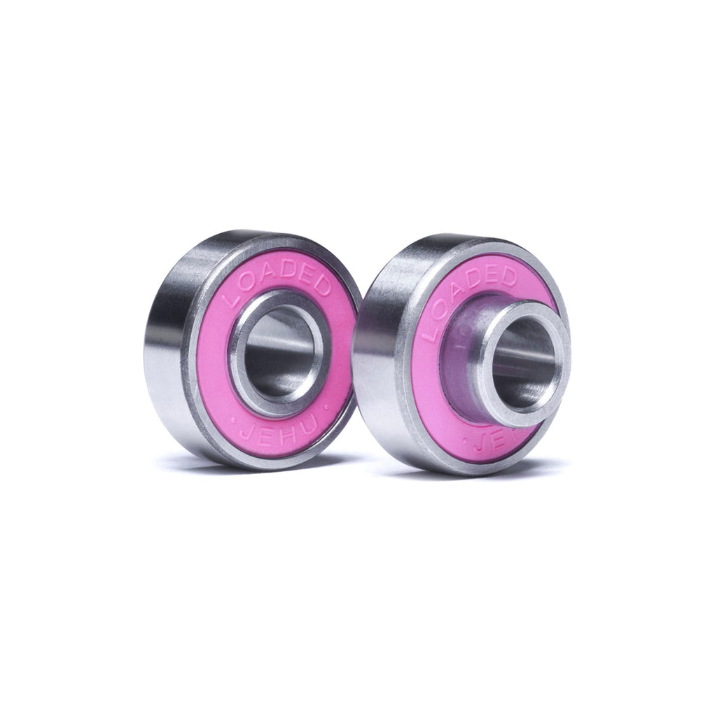 Orangatang Longboard Wheels Stimulus Pink 70mm 83A with Loaded Jehu V2 Bearings