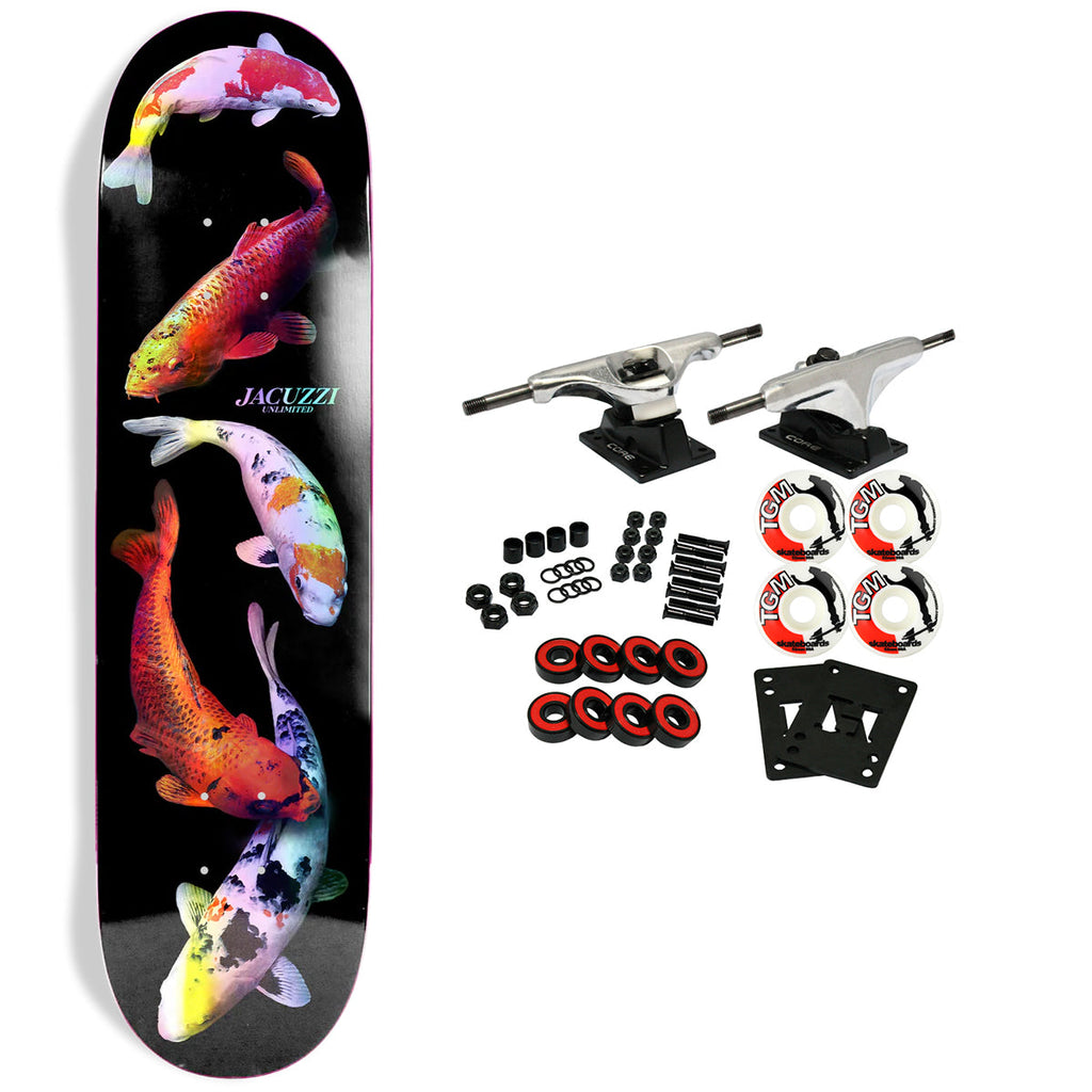 Jacuzzi Skateboard Complete 500 Years Black Holographic 8.5" x 32.2"