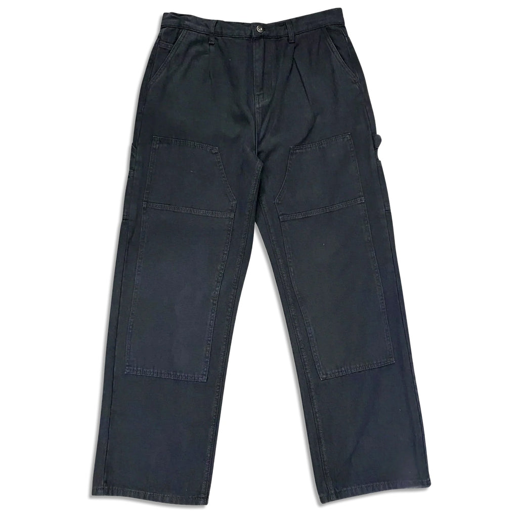 Jacuzzi Unlimited Skateboards Pants Double Knee Carpenter Black