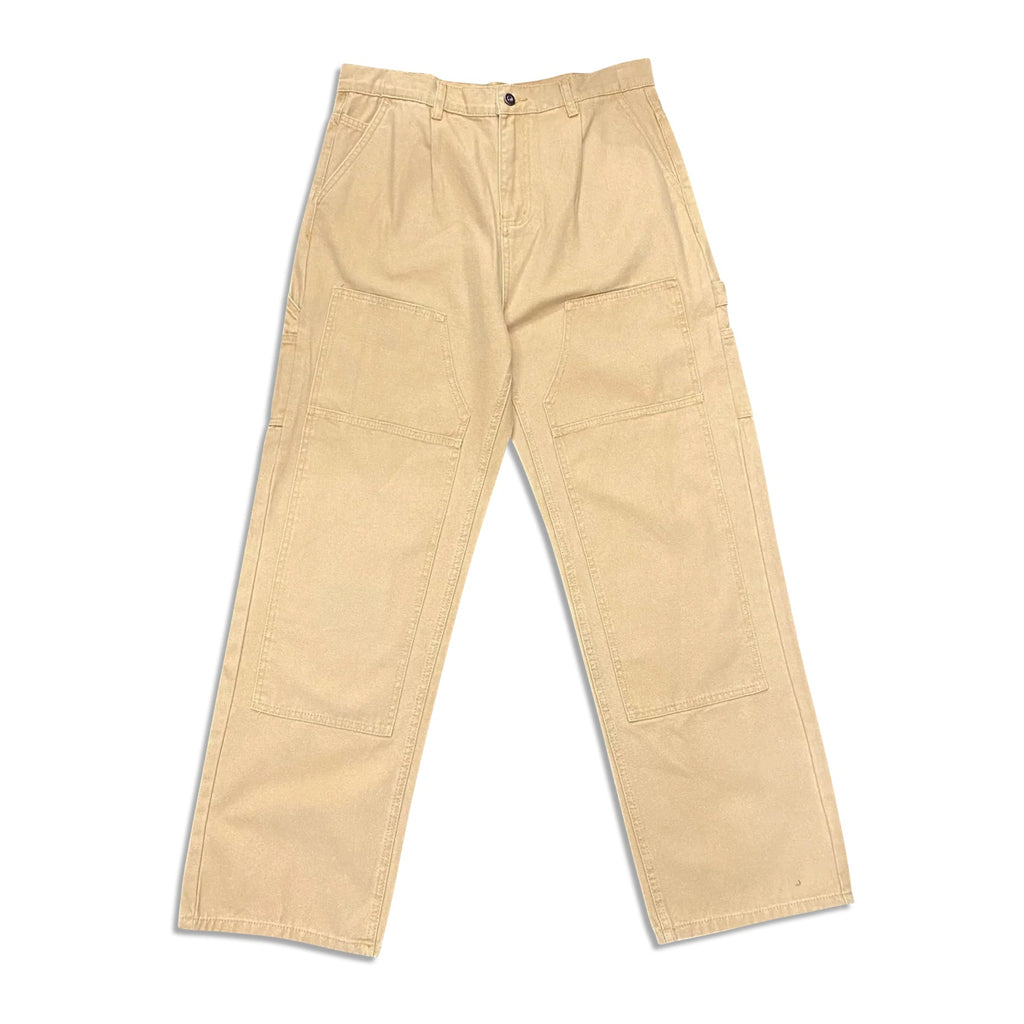 Jacuzzi Unlimited Skateboards Pants Double Knee Carpenter Tan