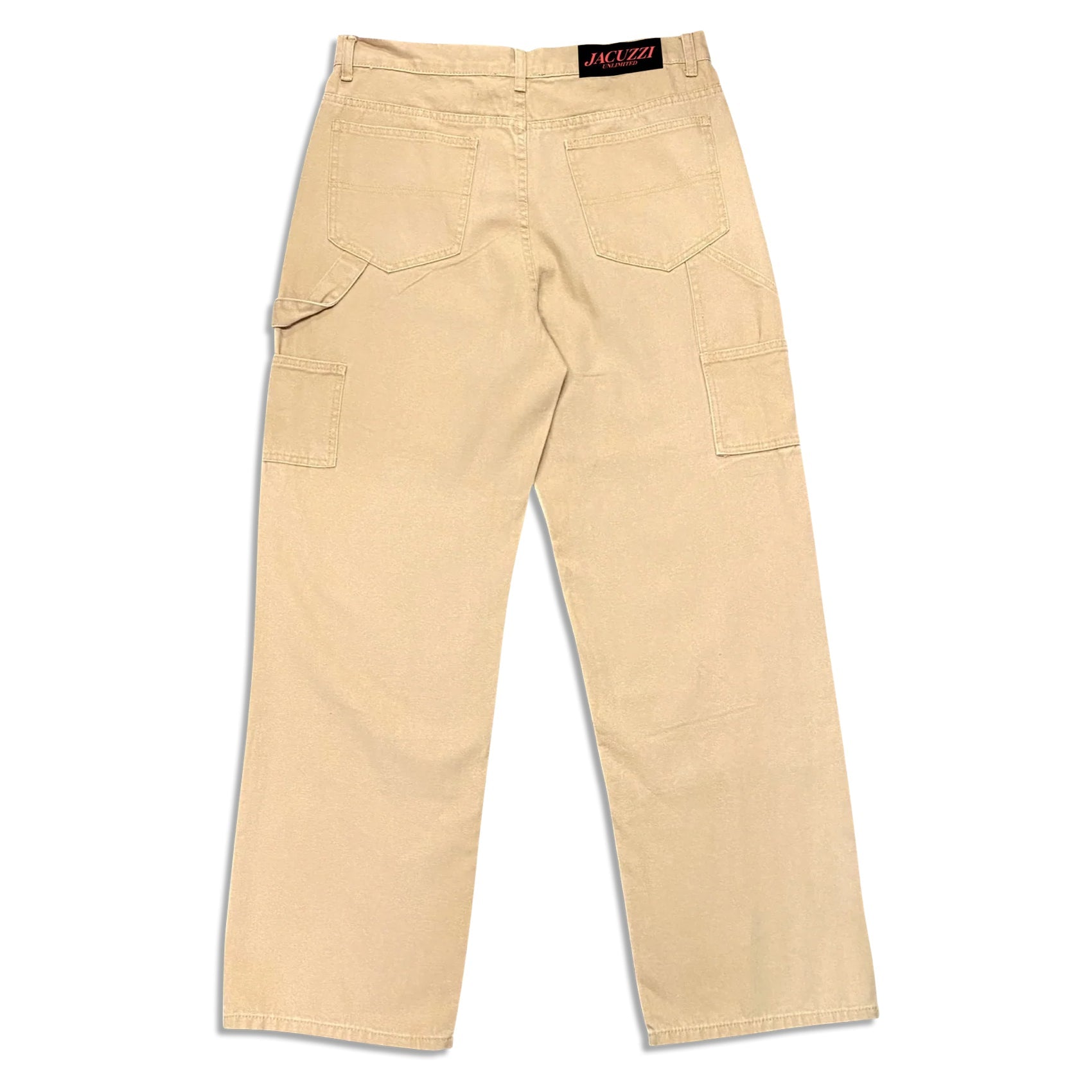 Jacuzzi Unlimited Skateboards Pants Double Knee Carpenter Tan