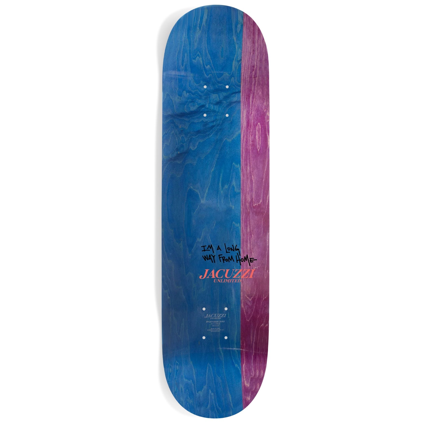 Jacuzzi Skateboard Deck Tony Latham Boots Natural 8.25" x 32"