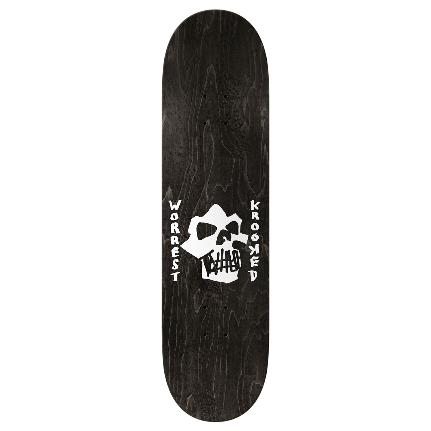 Krooked Skateboard Complete Worrest Skull and Bolts Twin Tail Slick 8.3" x 31.9"