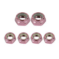 Dime Bag Skateboard Replacement Truck Kingpin and Axle Nuts Kit - Pink
