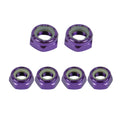Dime Bag Skateboard Replacement Truck Kingpin and Axle Nuts Kit - Purple