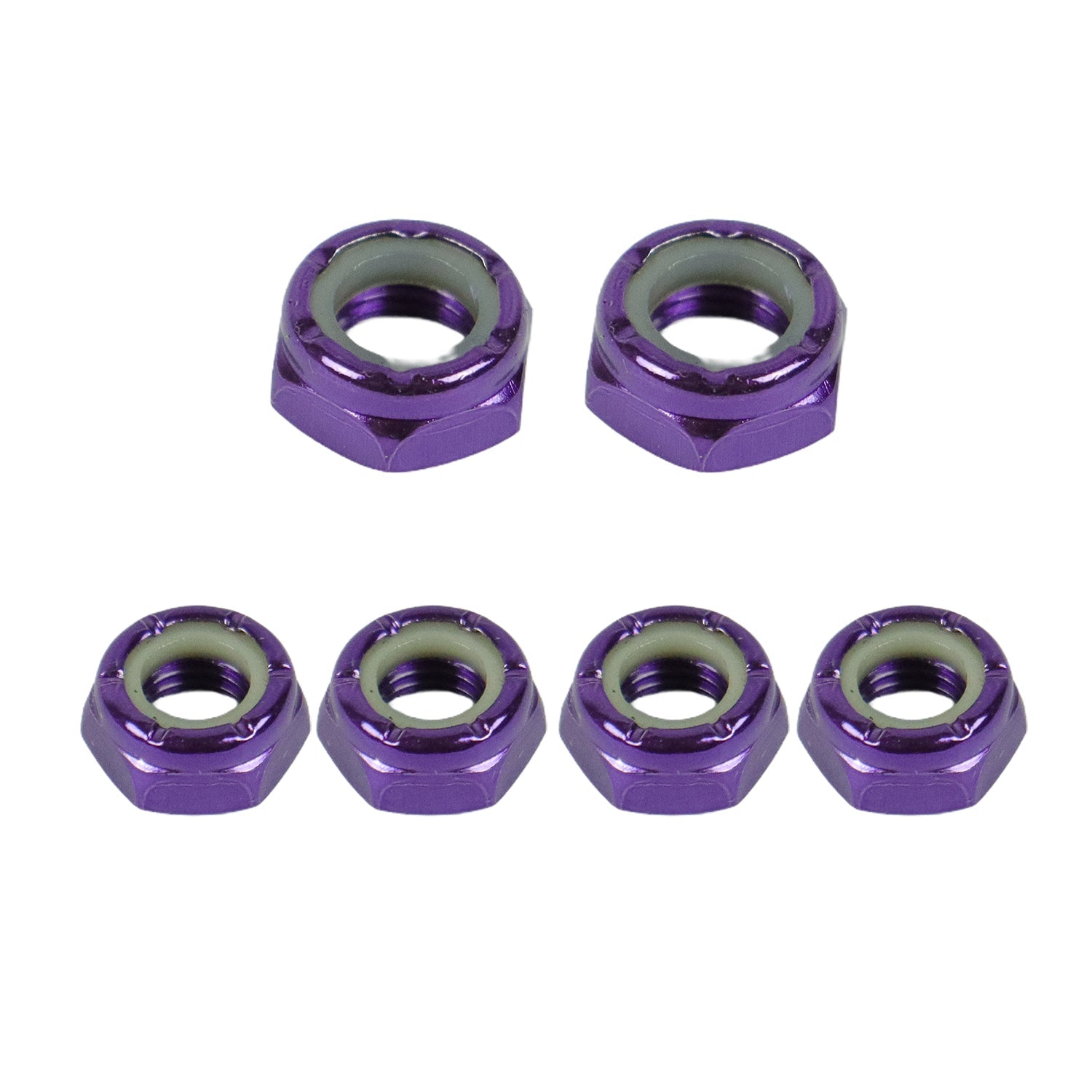 Dime Bag Skateboard Replacement Truck Kingpin and Axle Nuts Kit - Purple