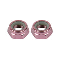 Dime Bag Skateboard Replacement Truck Kingpin Nuts Pink (2-Pack)