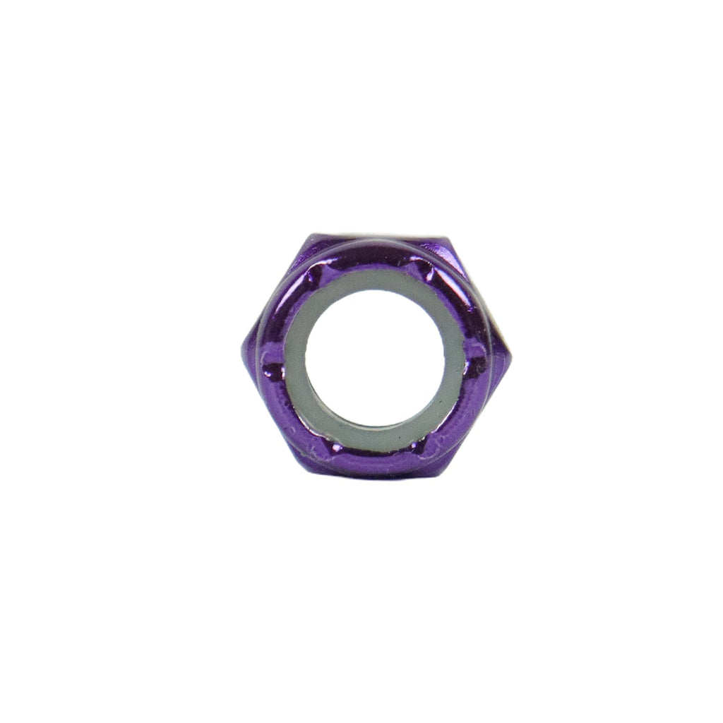 Dime Bag Skateboard Replacement Truck Kingpin Nuts Purple (2-Pack)