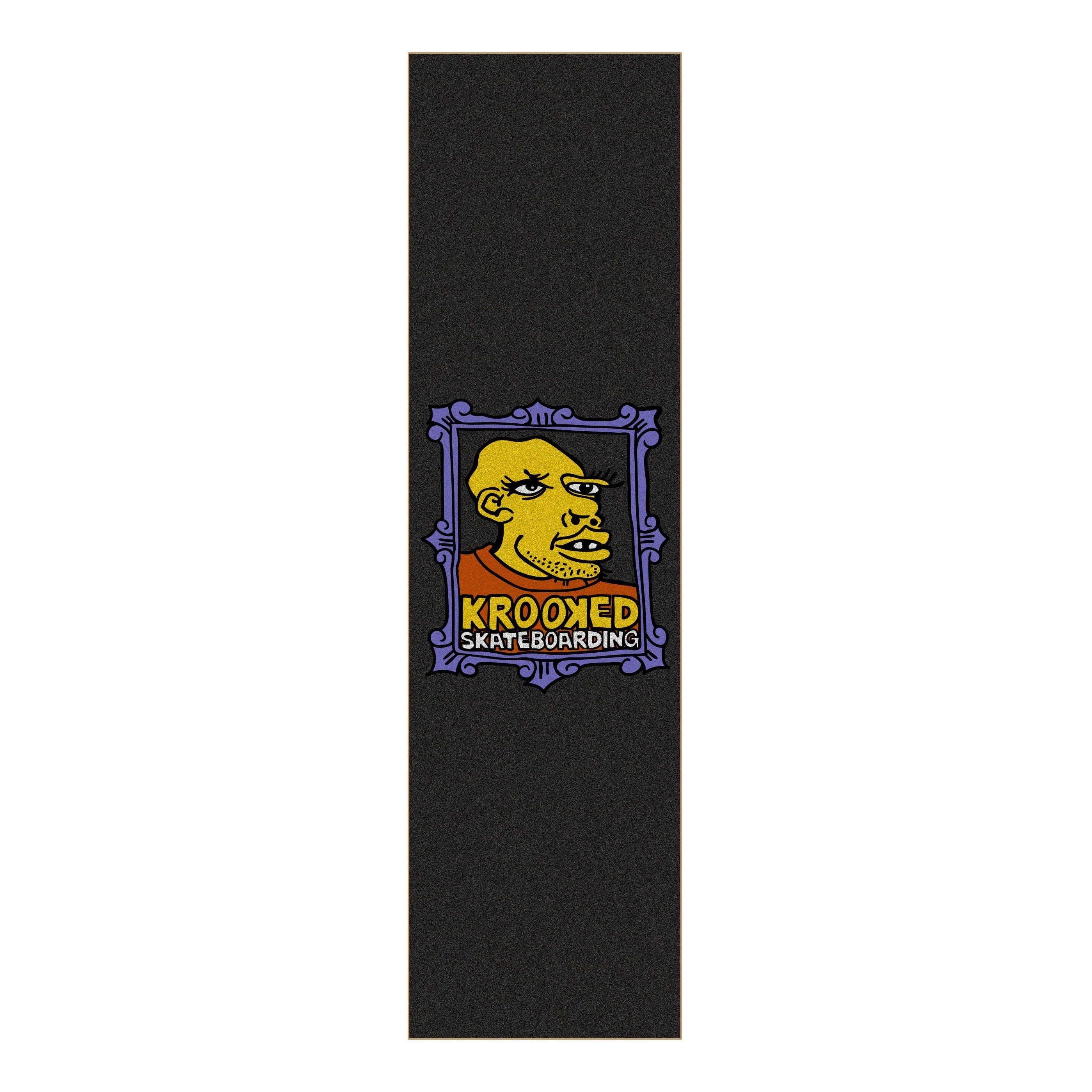 Krooked Skateboard Griptape Frame Frace Mob Black 9" x 33" Grip Tape Sheet