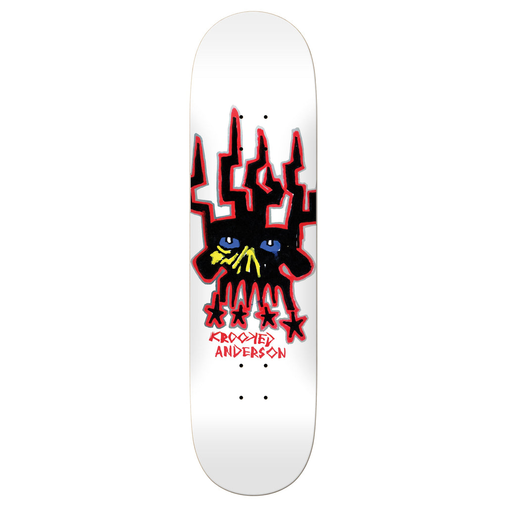 Krooked Skateboard Complete Manderson Skull King 8.38" x 32"