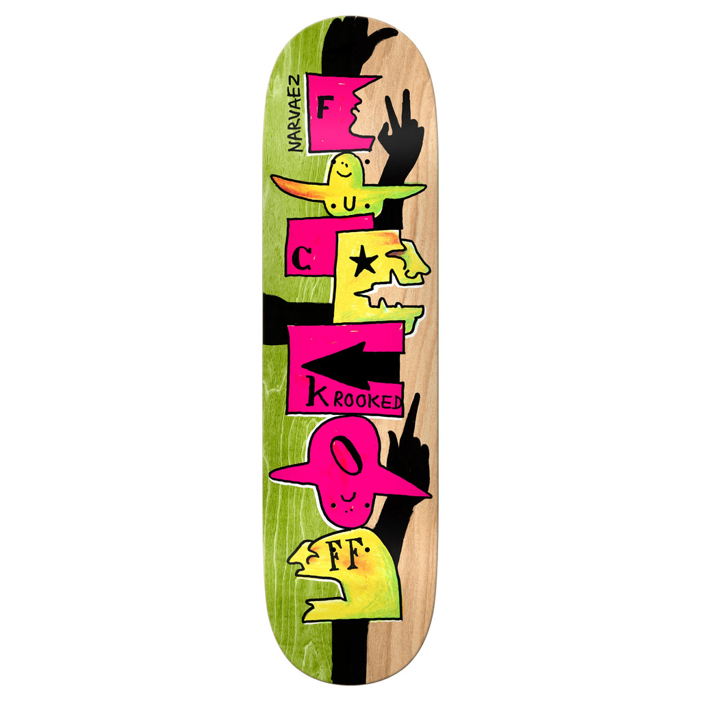 Krooked Skateboard Complete Navarez F Off 8.38" x 32.25"