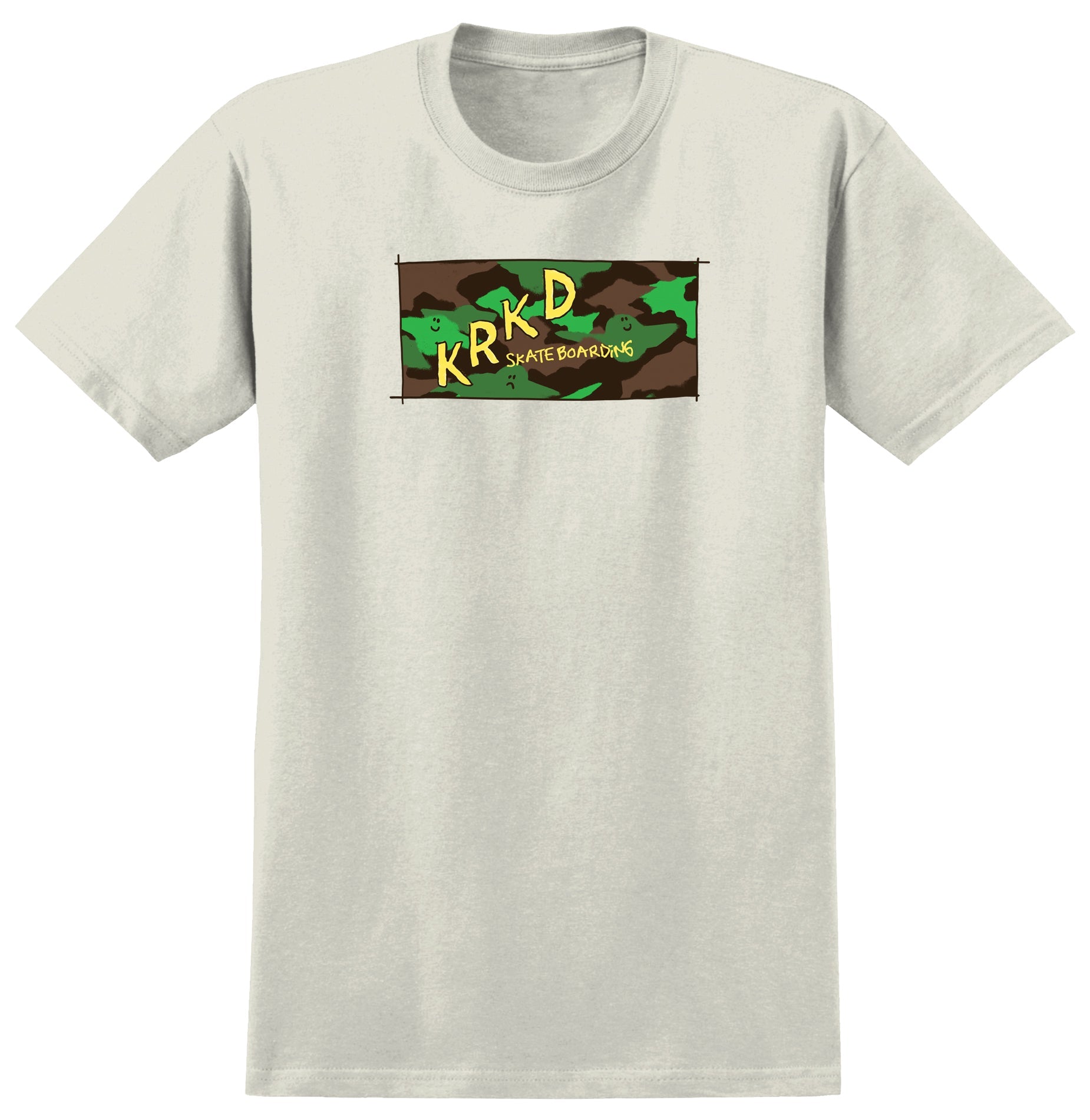 Krooked Skateboards Shirt Kamo Cream