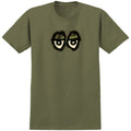 Krooked Skateboards Shirt Eyes Camo Military Green