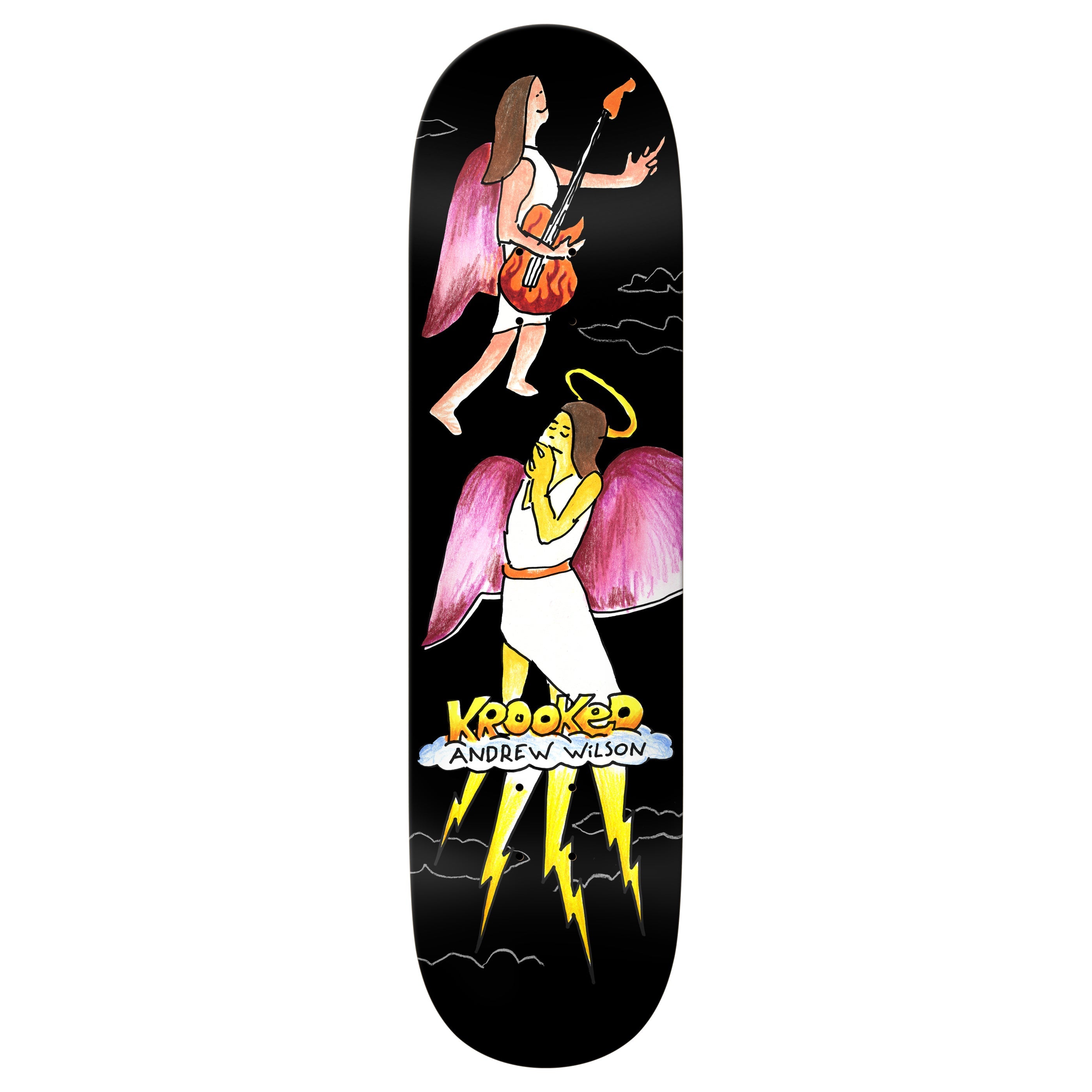 Krooked Skateboard Deck Wilson Angel True Fit 8.25" x 31.5"