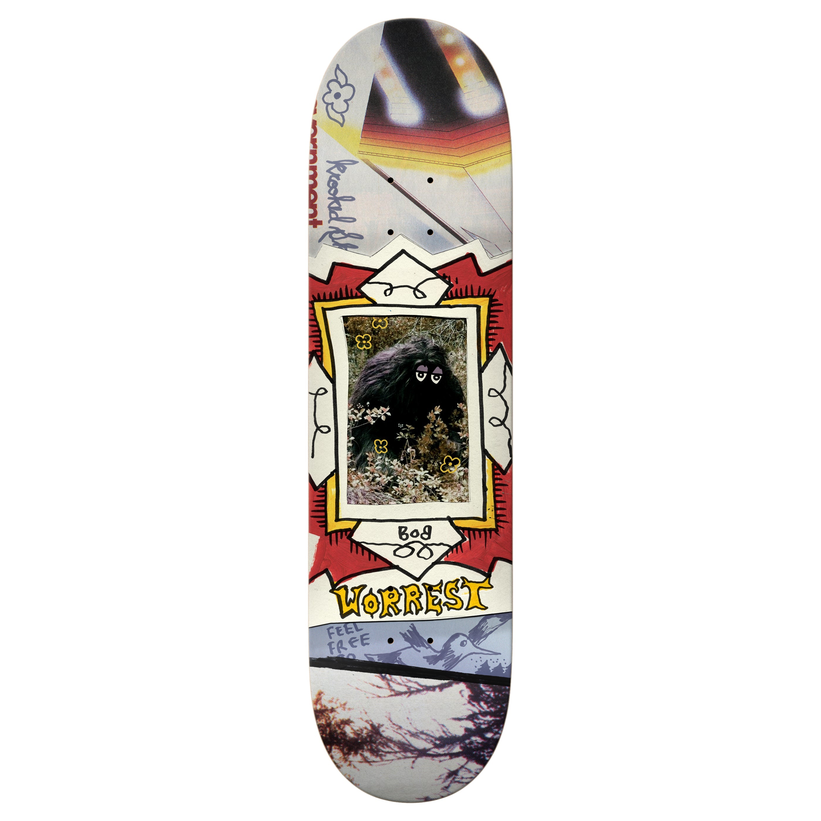 Krooked Skateboard Deck Worrest Big Foot Twin Tail 8.75" x 32.61"